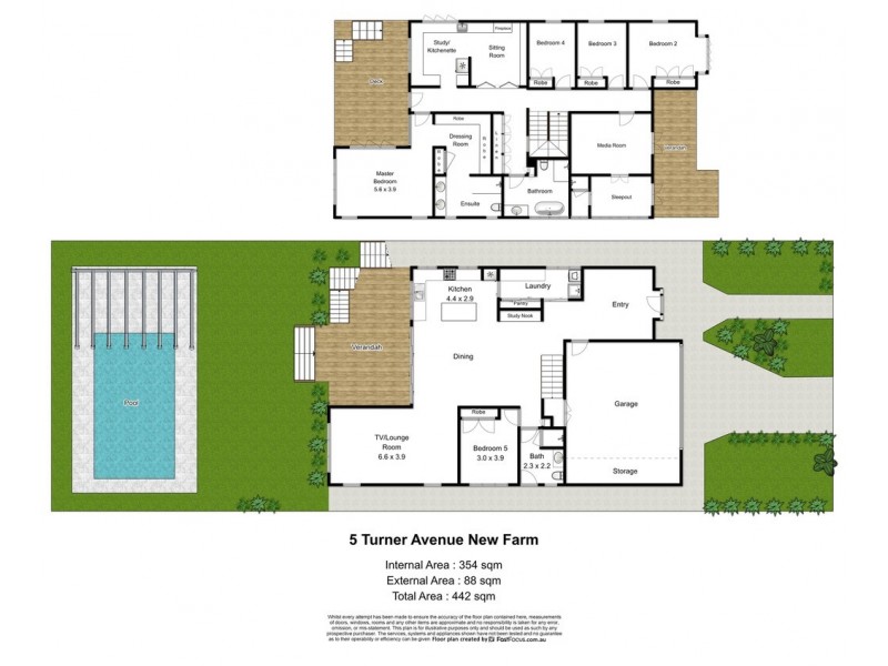5 Turner Avenue, New Farm QLD 4005 Floorplan