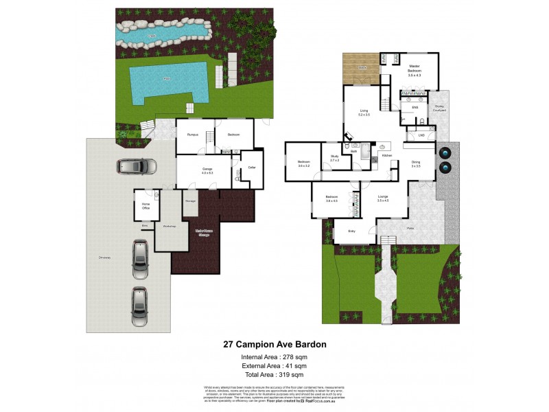 27 Campion Avenue, Bardon QLD 4065 Floorplan