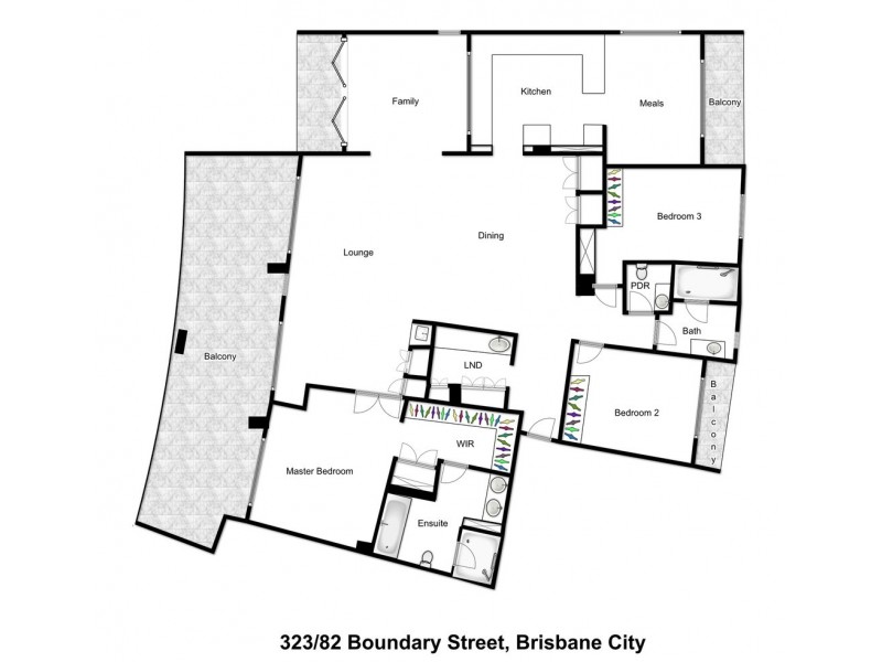 323/82 Boundary Street, Brisbane City QLD 4000 Floorplan