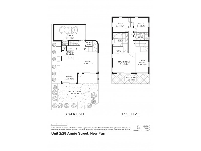 2/28 Annie Street, New Farm QLD 4005 Floorplan