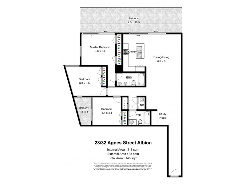 28/32 Agnes Street, Albion QLD 4010 Floorplan