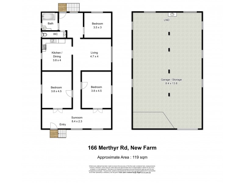 166 Merthyr Road, New Farm QLD 4005 Floorplan