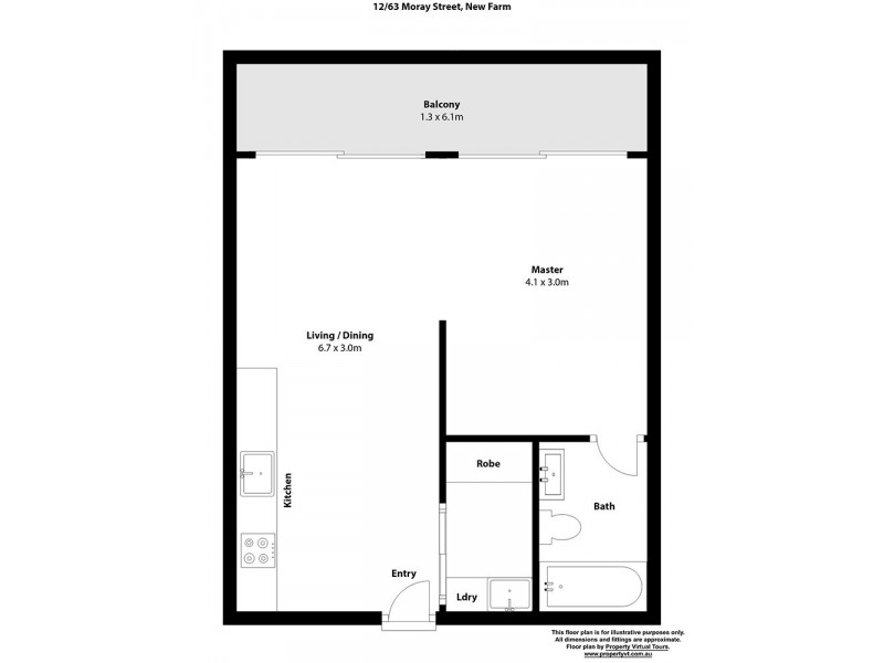 12/63 Moray Street, New Farm QLD 4005 Floorplan