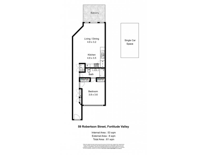 59 Robertson Street, Fortitude Valley QLD 4006 Floorplan