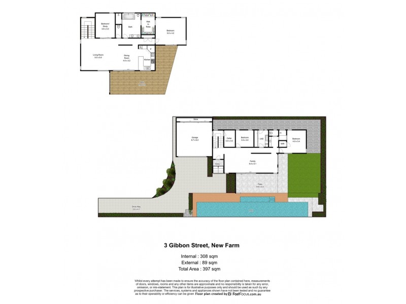3 Gibbon Street, New Farm QLD 4005 Floorplan