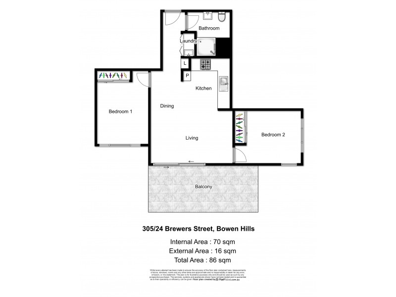 305/24 Brewers Street, Bowen Hills QLD 4006 Floorplan