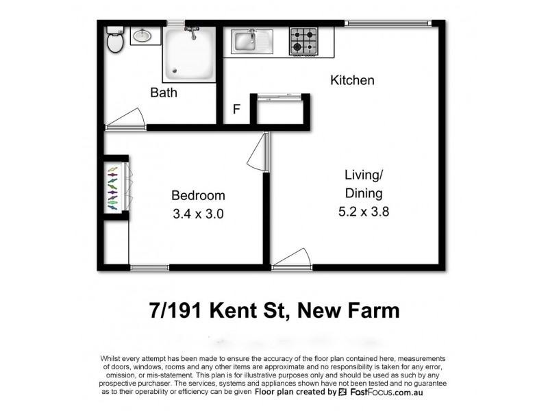 7/191 Kent Street, New Farm QLD 4005 Floorplan