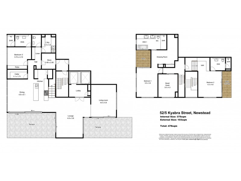 5a/5 Kyabra Street, Newstead QLD 4006 Floorplan