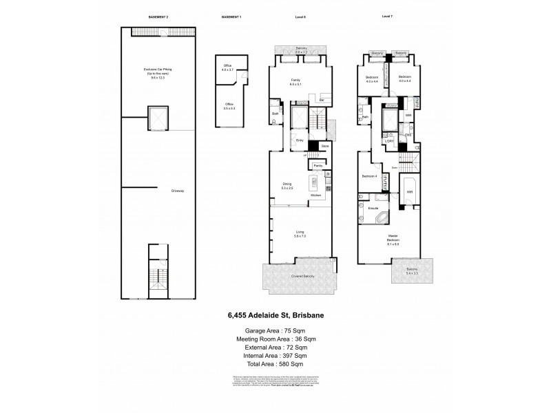 6/455 Adelaide Street, Brisbane City QLD 4000 Floorplan