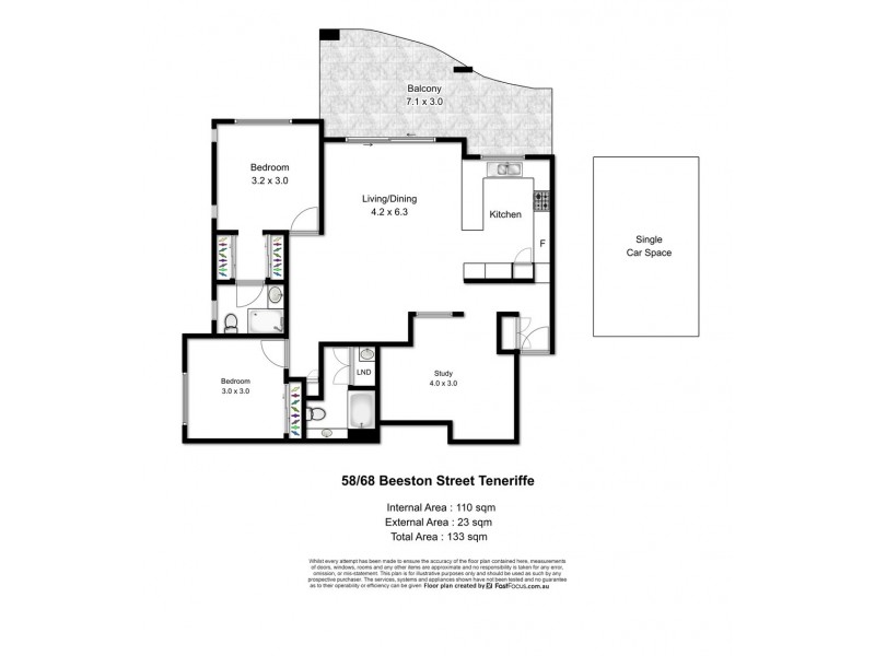 58/68 Beeston Street, Teneriffe QLD 4005 Floorplan