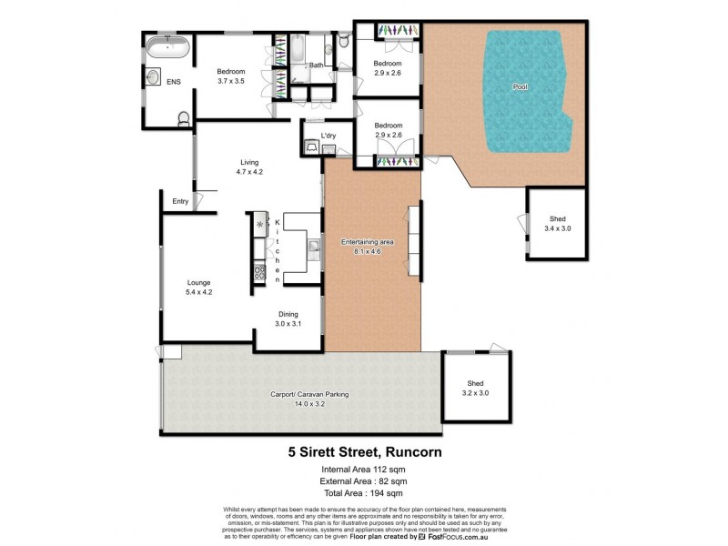 5 Sirett Street, Runcorn QLD 4113 Floorplan
