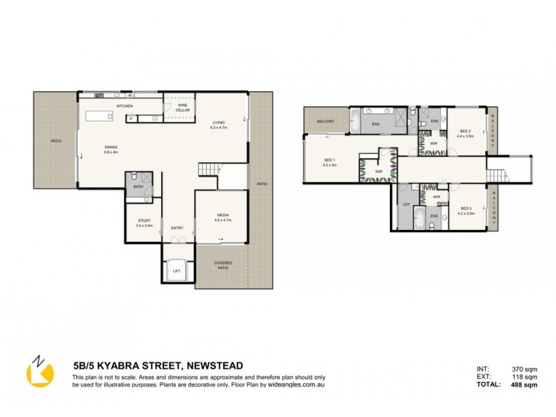 5b/5 Kyabra Street, Newstead QLD 4006 Floorplan