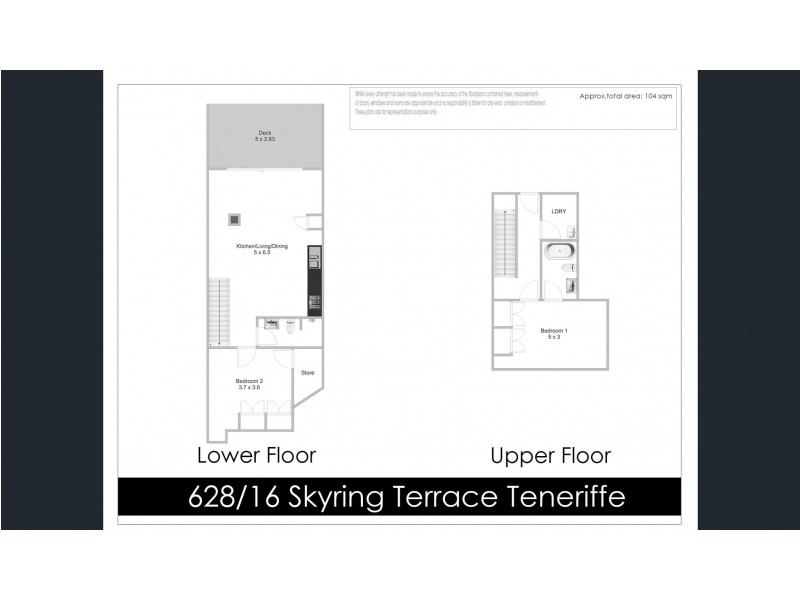 628/8 Skyring Terrace, Teneriffe QLD 4005 Floorplan