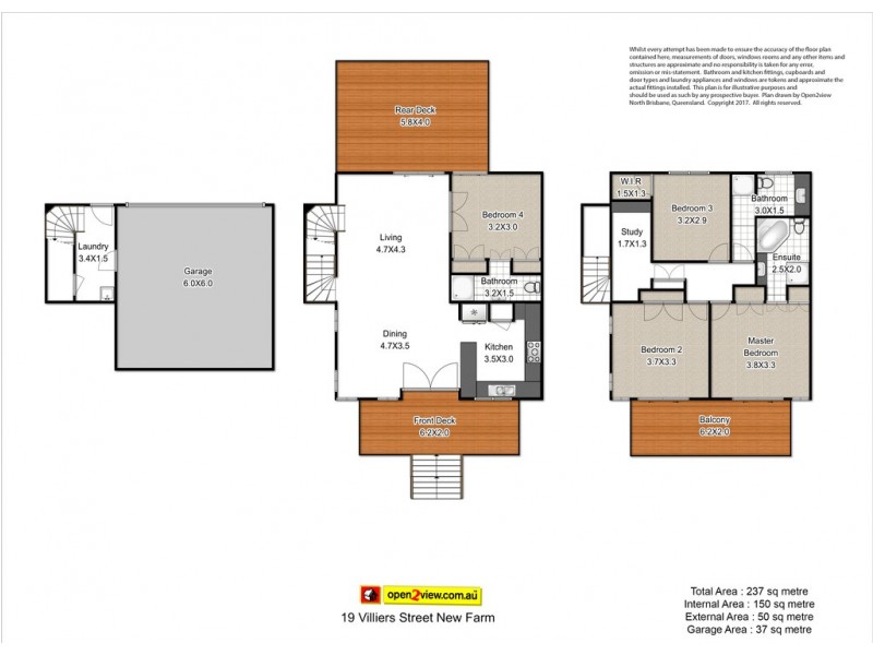 19 Villiers Street, New Farm QLD 4005 Floorplan
