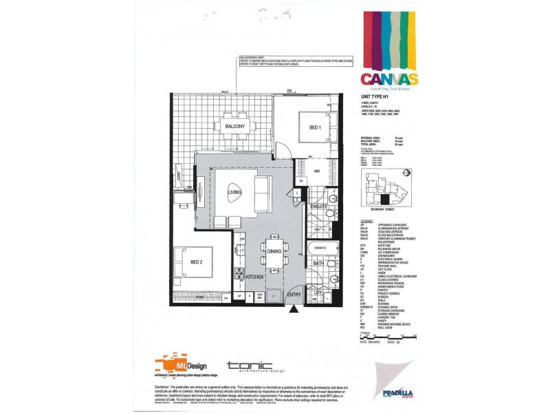 205/45 Boundary Street, South Brisbane QLD 4101 Floorplan
