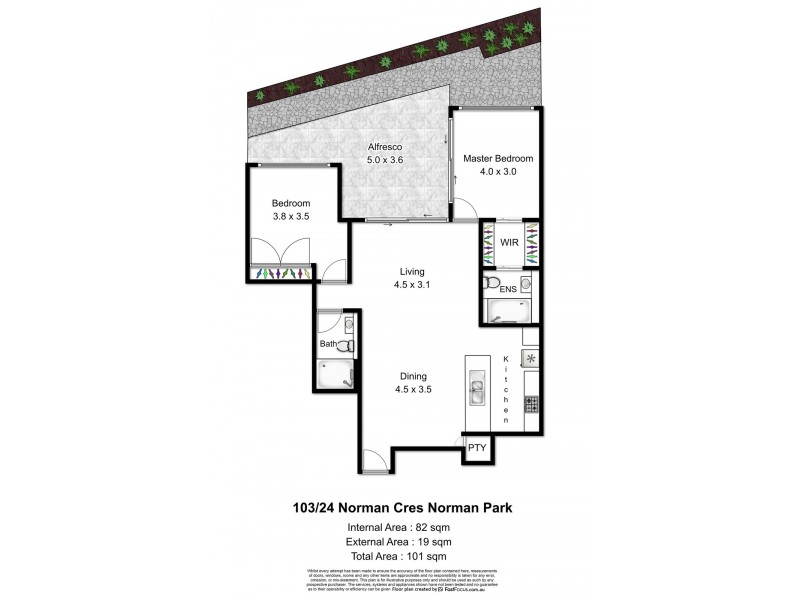 103/24 Norman Crescent, Norman Park QLD 4170 Floorplan