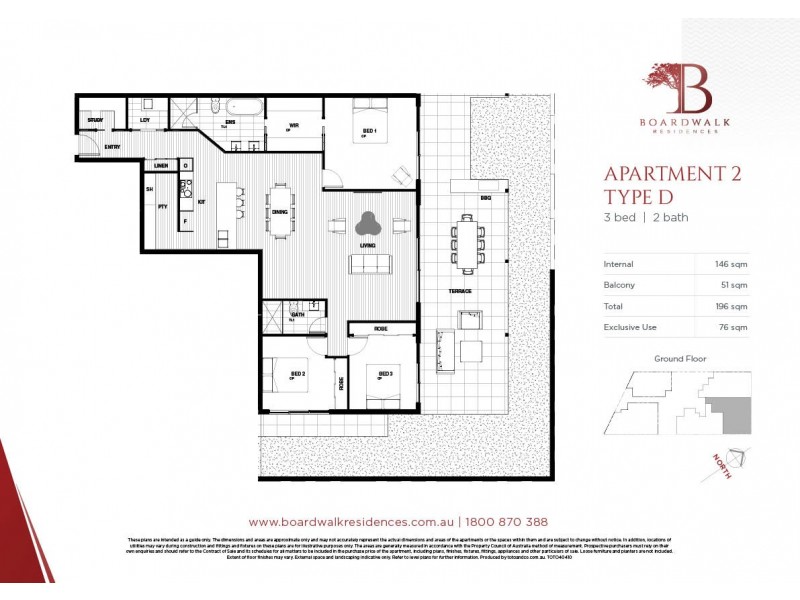 3/30-32 Griffith Street, New Farm QLD 4005 Floorplan