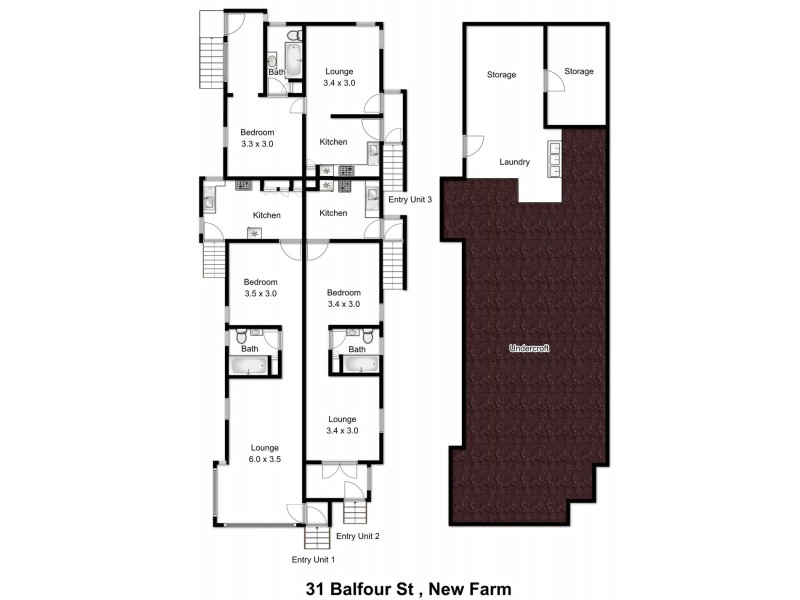 31 Balfour Street, New Farm QLD 4005 Floorplan