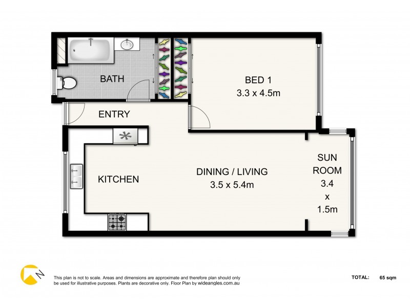 7/368 Bowen Terrace, New Farm QLD 4005 Floorplan