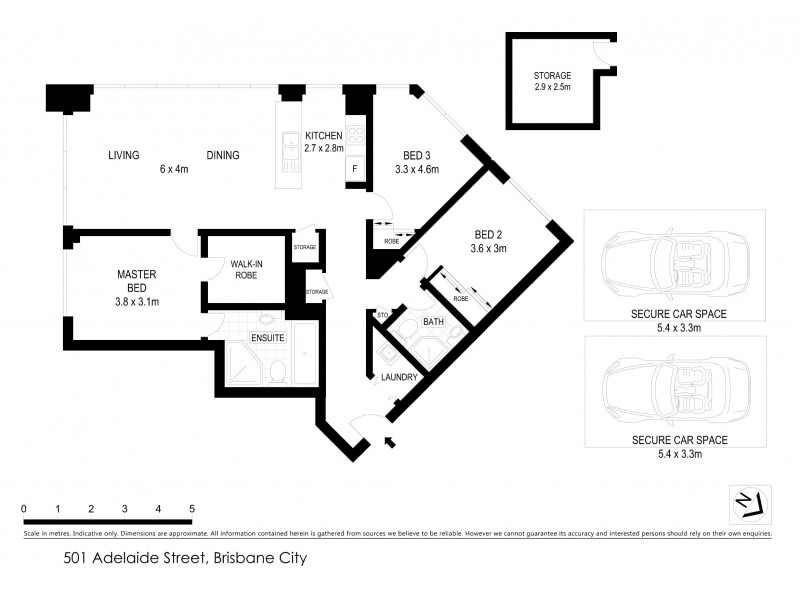 4902/501 Adelaide Street, Brisbane City QLD 4000 Floorplan
