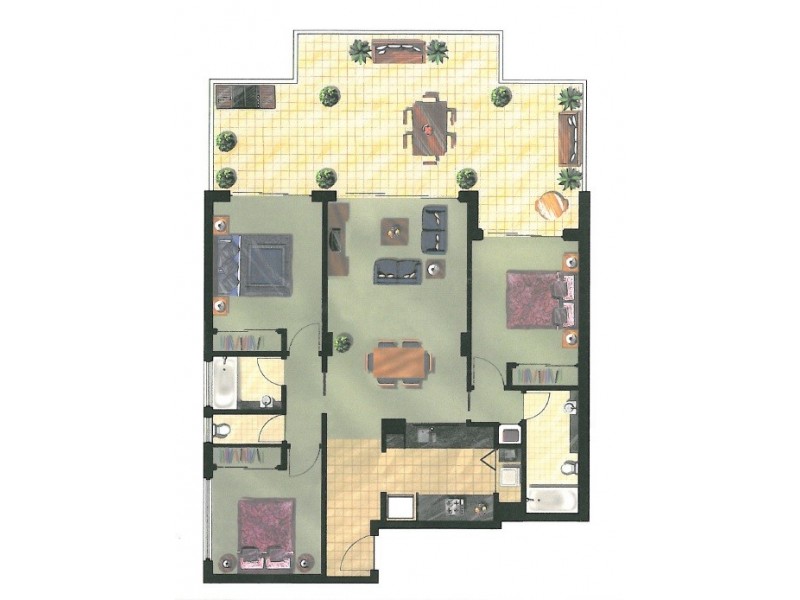 3210/141 Campbell Street, Bowen Hills QLD 4006 Floorplan