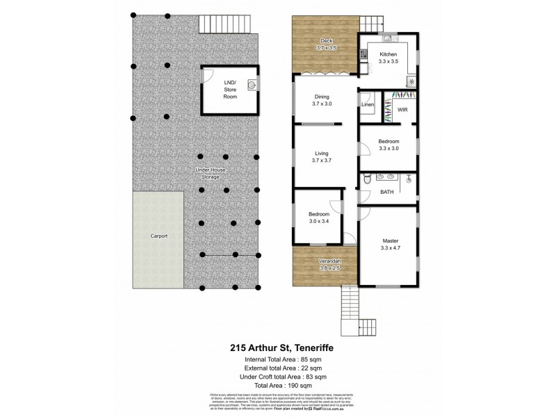 215 Arthur Street, Teneriffe QLD 4005 Floorplan