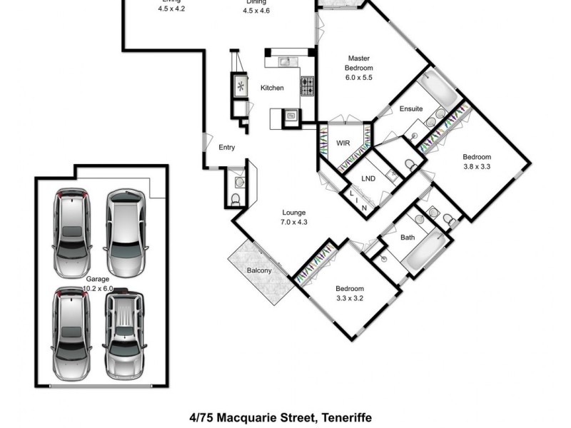 4/75 Macquarie Street, Teneriffe QLD 4005
