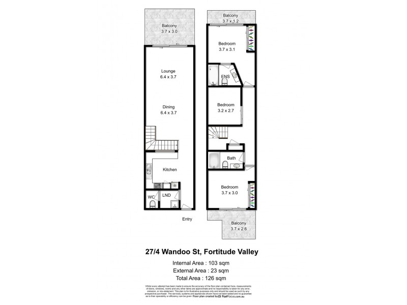 27/4 Wandoo Street, Fortitude Valley QLD 4006 Floorplan