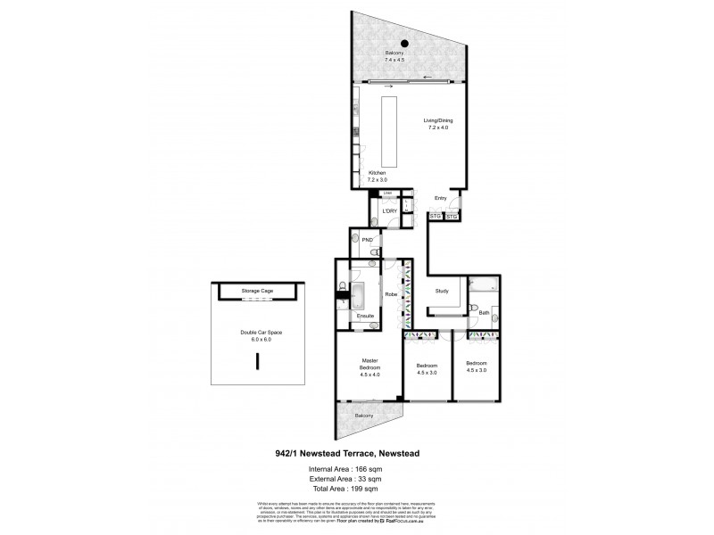 942/1 Newstead Terrace, Newstead QLD 4006 Floorplan