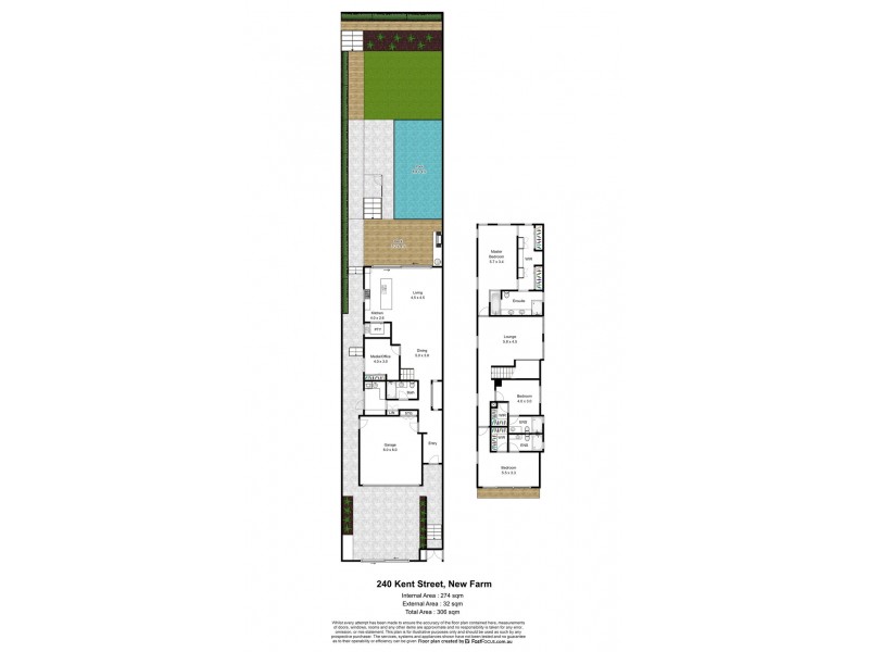 240 Kent Street, New Farm QLD 4005 Floorplan