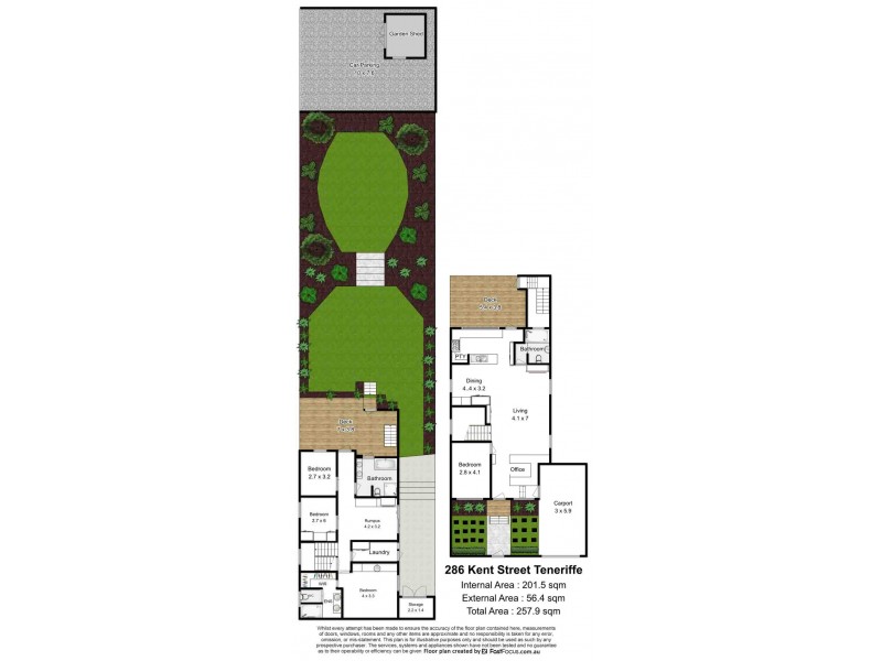 286 Kent Street, Teneriffe QLD 4005 Floorplan