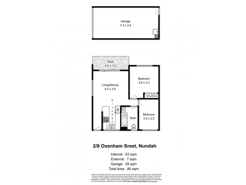 2/8 Oxenham Street, Nundah QLD 4012 Floorplan