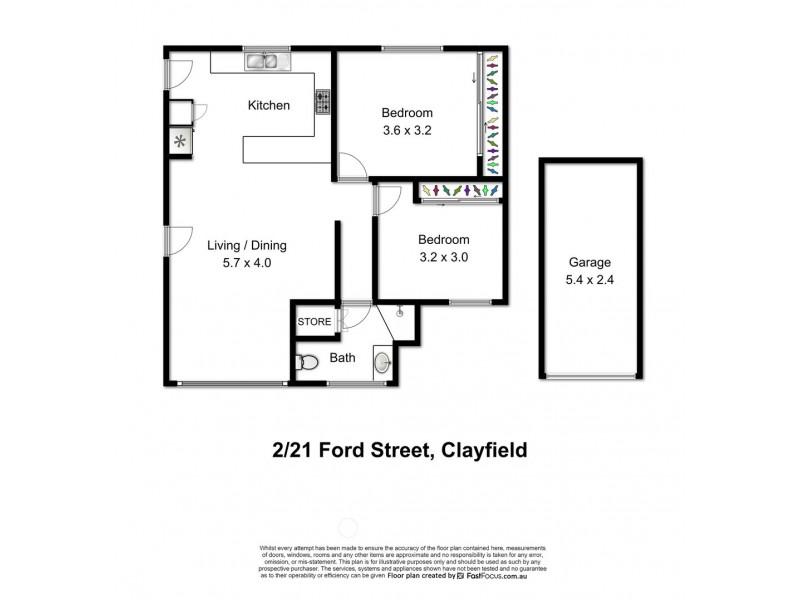 2/21 Ford Street, Clayfield QLD 4011 Floorplan