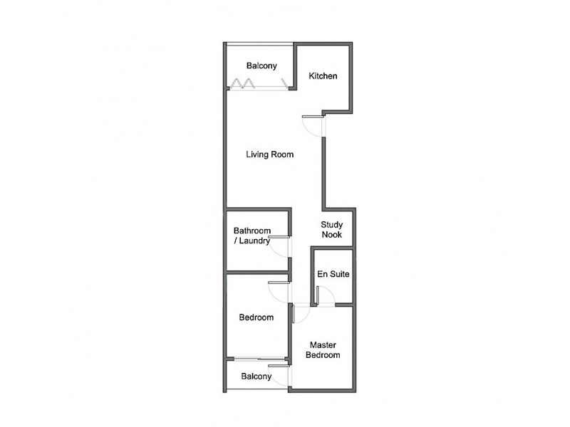 325/78 Arthur Street, Fortitude Valley QLD 4006 Floorplan