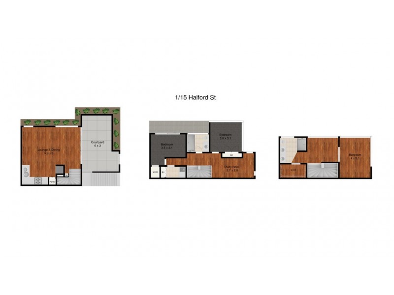 Townhouse 1, 15 Halford Street, Newstead QLD 4006