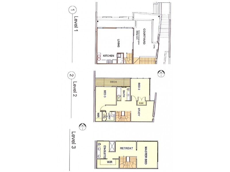 Townhouse 1, 15 Halford Street, Newstead QLD 4006 Floorplan