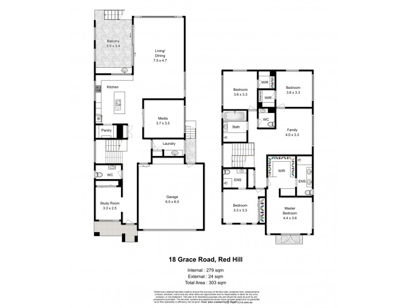 18 Grace Street, Red Hill QLD 4059 Floorplan
