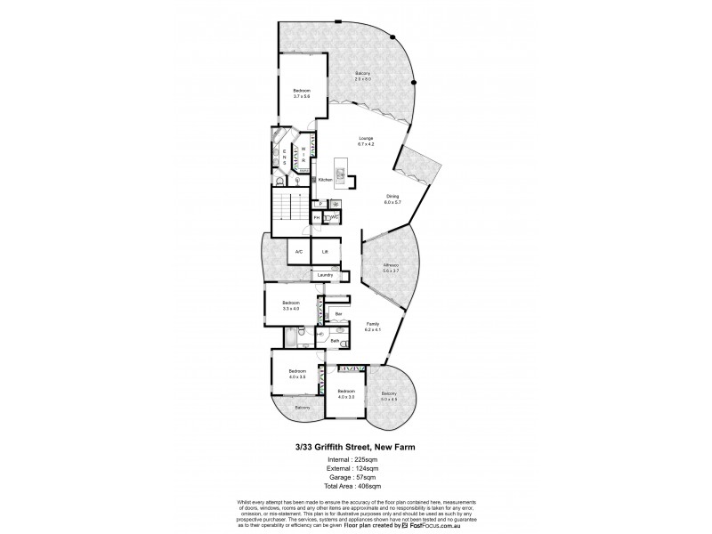 3/33 Griffith Street, New Farm QLD 4005 Floorplan