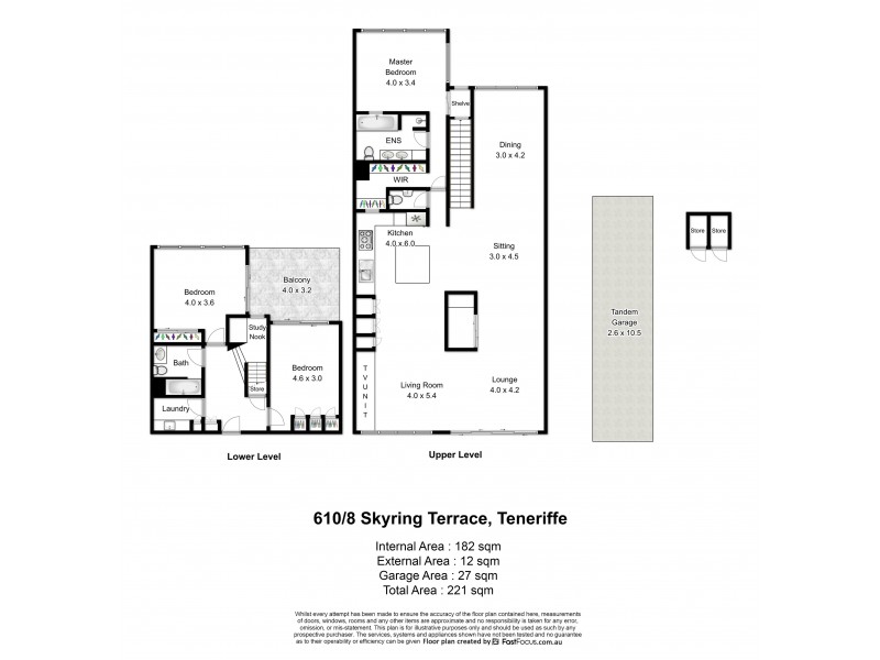 610/8 Skyring Terrace, Teneriffe QLD 4005 Floorplan