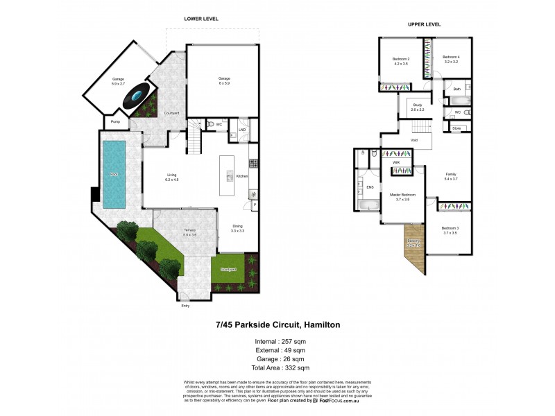 7/45 Parkside Circuit, Hamilton QLD 4007 Floorplan