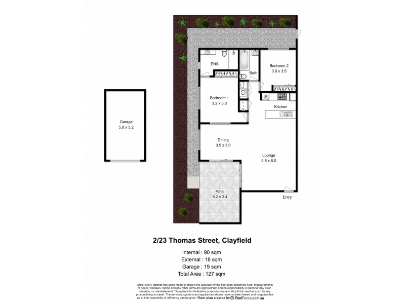 2/23 Thomas Street, Clayfield QLD 4011 Floorplan