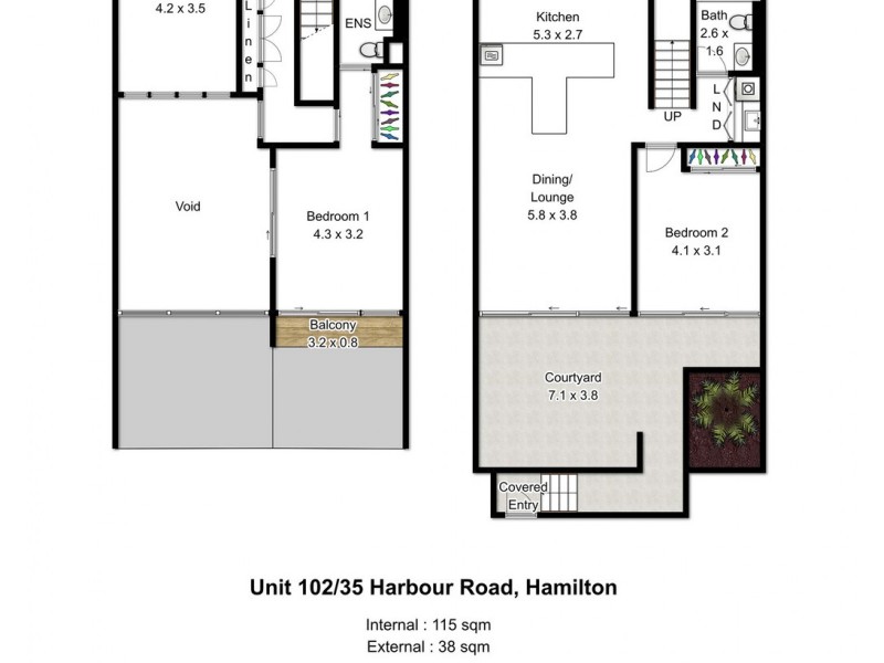 102/37 Harbour Road, Hamilton QLD 4007 Floorplan