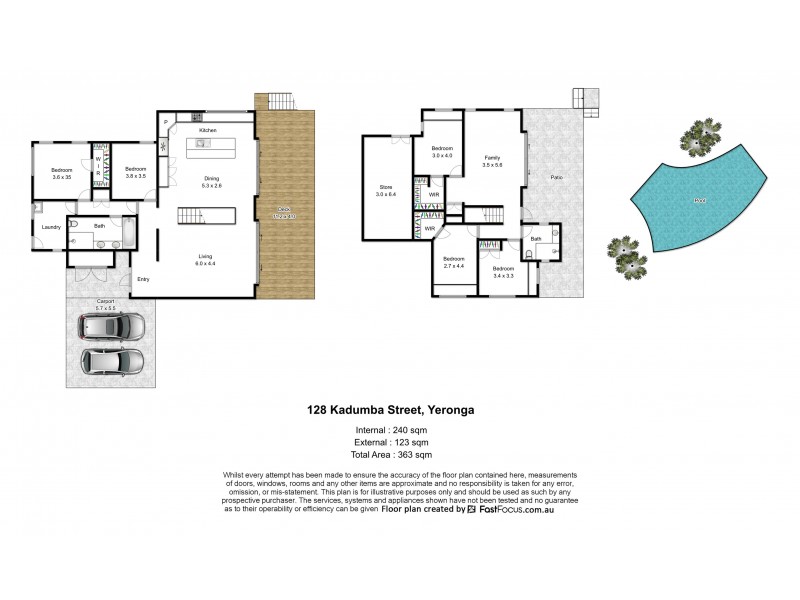 128 Kadumba Street, Yeronga QLD 4104 Floorplan