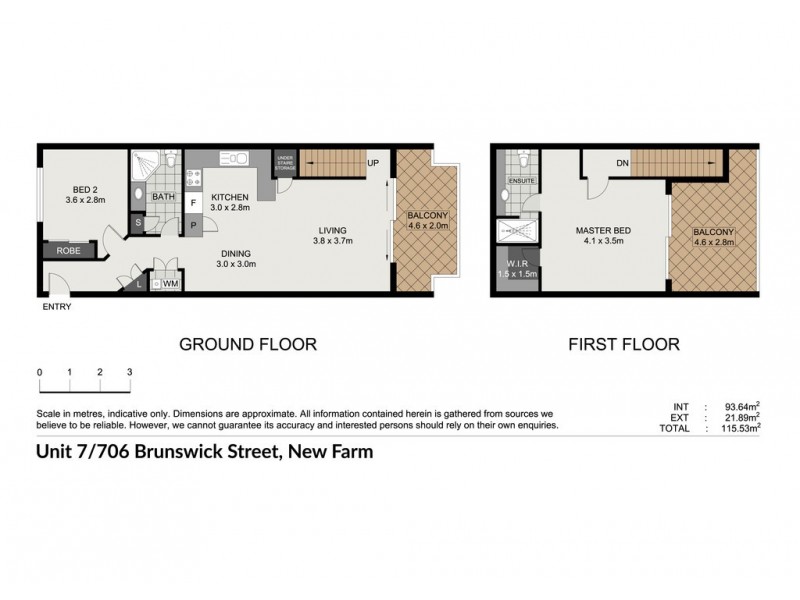 7/706 Brunswick Street, New Farm QLD 4005 Floorplan