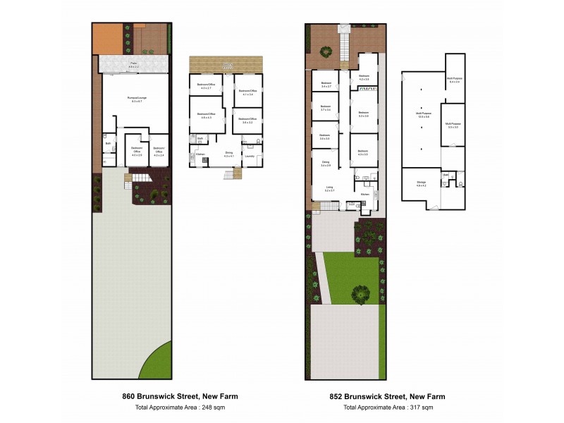 852 and 860 Brunswick Street, New Farm QLD 4005 Floorplan