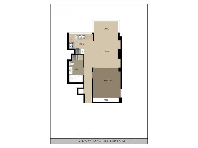 211/79 Moray Street, New Farm QLD 4005 Floorplan