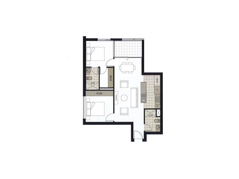 1804/25 Connor Street, Fortitude Valley QLD 4006 Floorplan