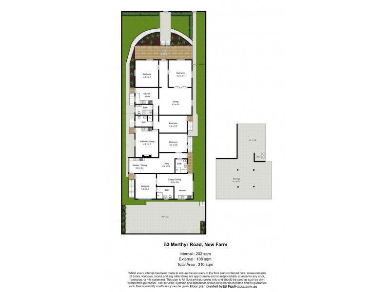 53 Merthyr Road, New Farm QLD 4005 Floorplan