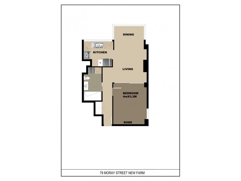 228/79 Moray Street, New Farm QLD 4005 Floorplan