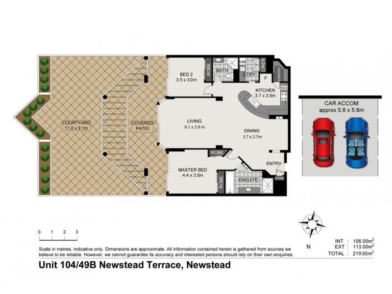 104/49B Newstead Terrace, Newstead QLD 4006 Floorplan